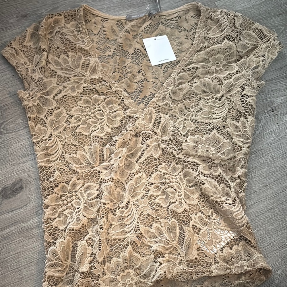 Elegant Lace Tan Top